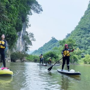 Chèo SUP kayak hồ Ba Bể